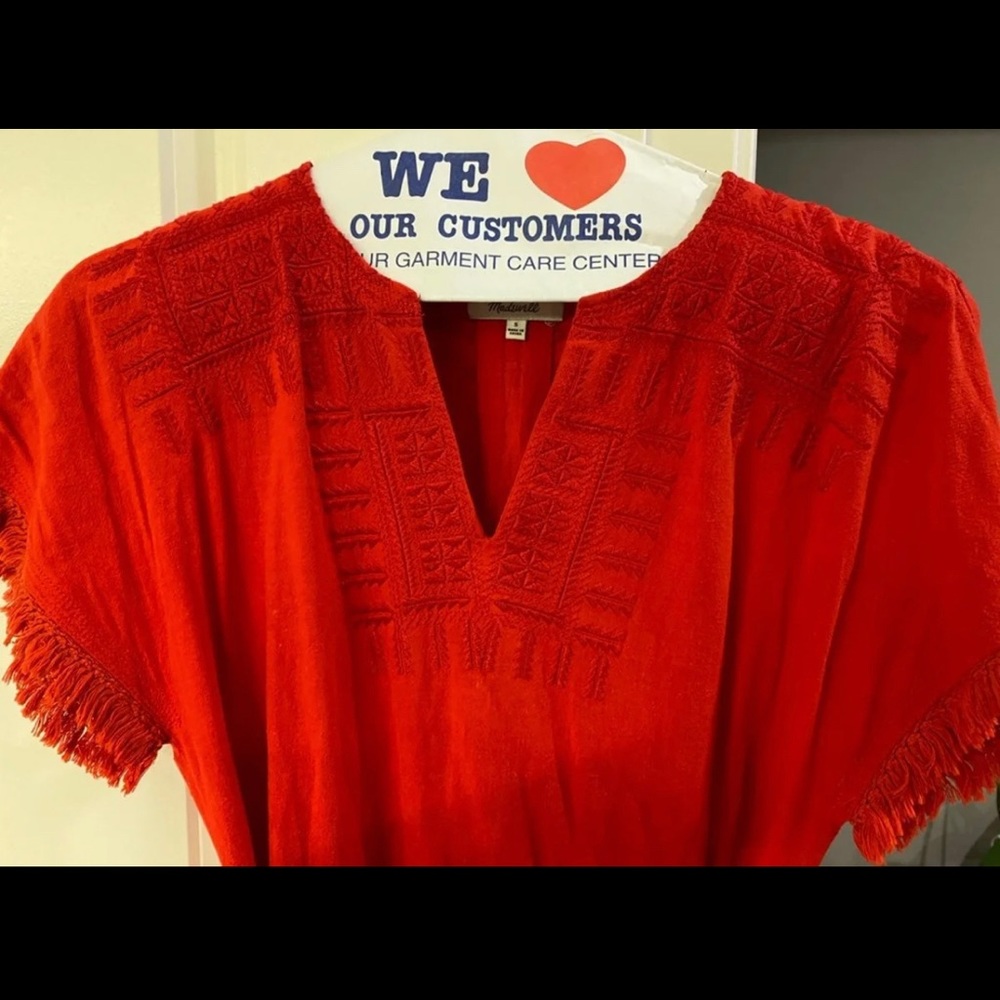 Red Madewell dress